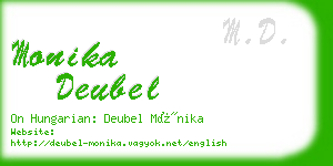 monika deubel business card